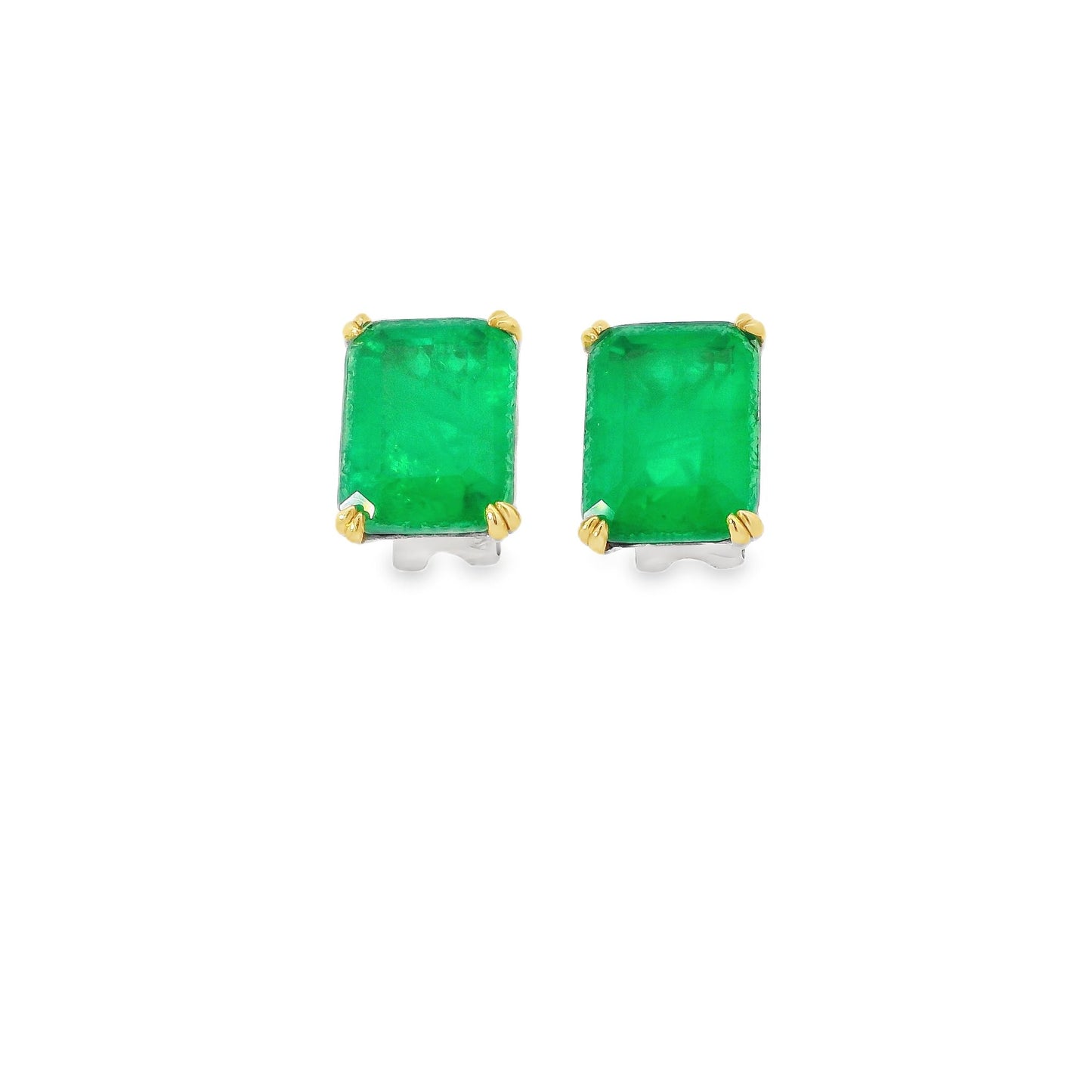 Large Rectangle Omega Back Earring - KE192039