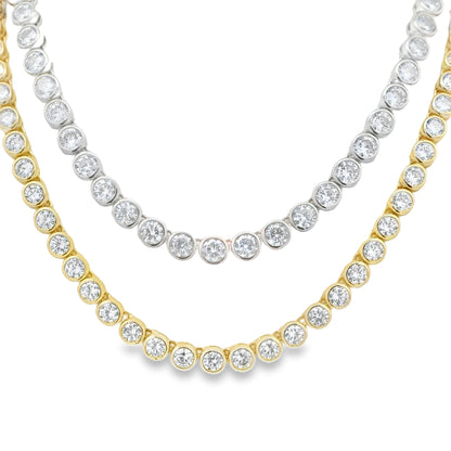 4MM Bezel Tennis Necklace - KN22323