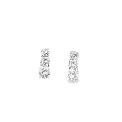 Classic 3 Diamond Stud - KR192009
