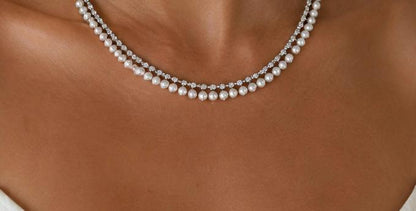 Pearl Bezel Necklace - KN22405