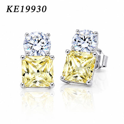 Small Classic Double Stones CZ Earring – KE19930