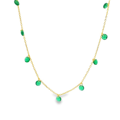 Floating Gem Droplet Necklace 15+3" - PGN22204