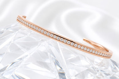 Channel Set 1 Row Bangle - KAN47130