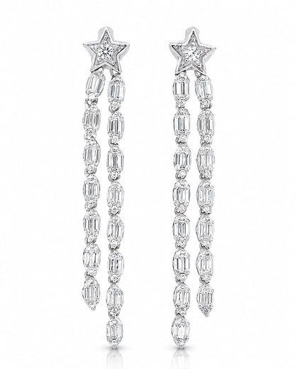 Baguette Shooting Star Earring - KE192141