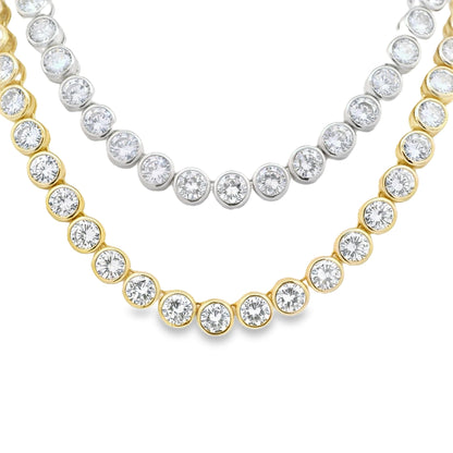 5MM Bezel Tennis Necklace - KN22324
