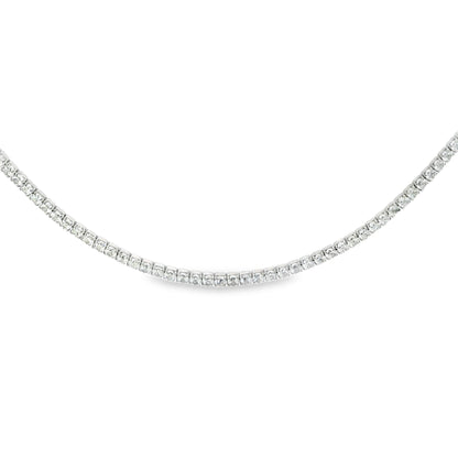 Micro Diamond CZ 2MM Tennis Necklace - KN22095A