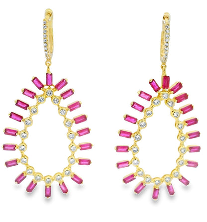 Large Baguette Bezel Tear drop - KE192170