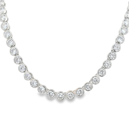 4MM Bezel Tennis Necklace - KN22323