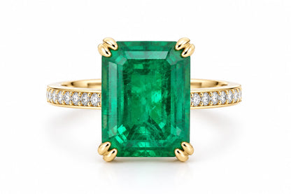 Emerald Cut Pave Band Ring - KR661010