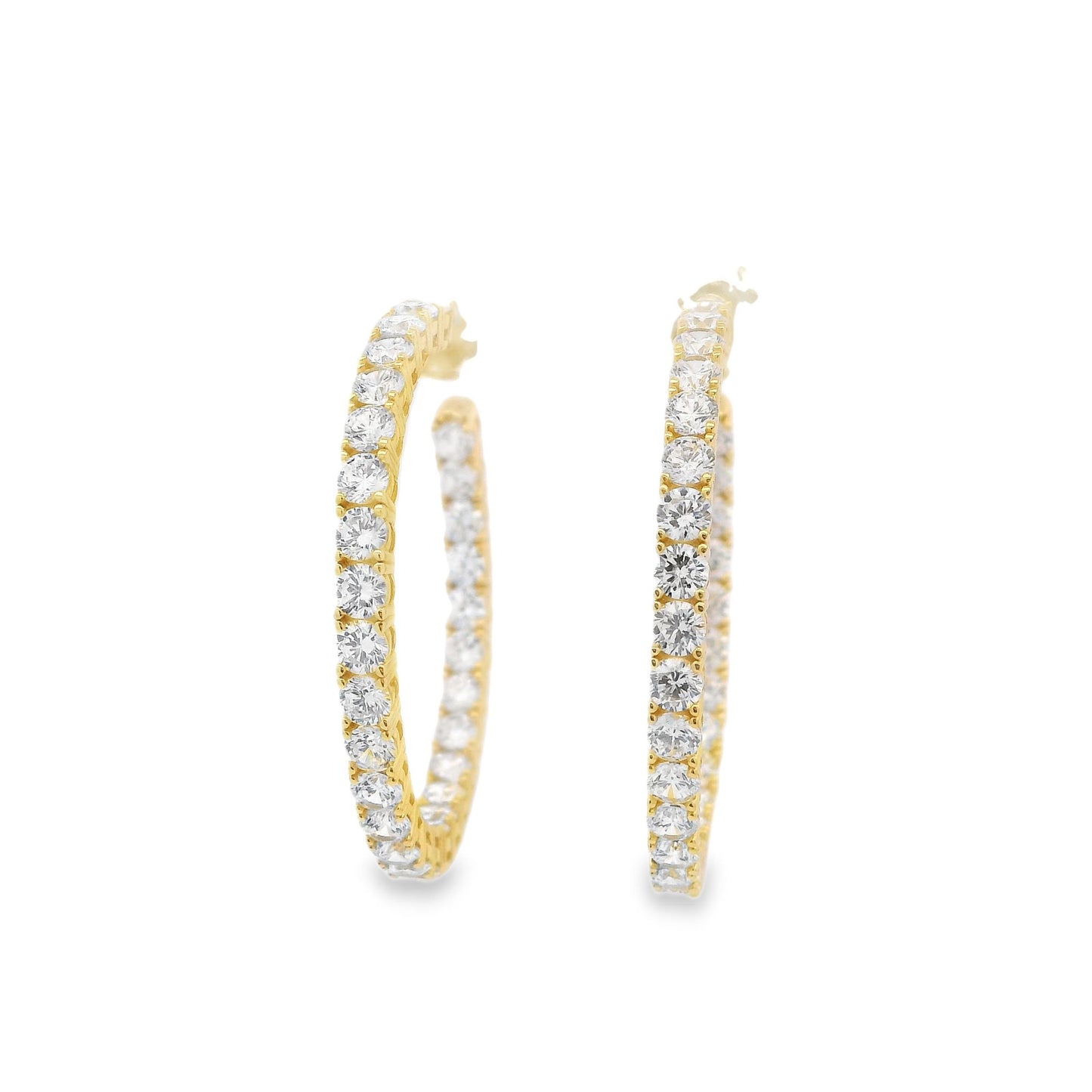 Elegant Color 3MM 1.5" Hoop Earrings - KE191091