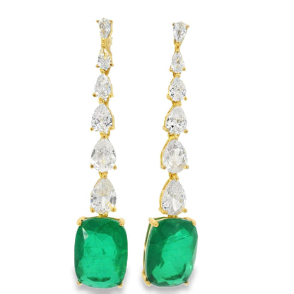 Elegant Blue Tear Drop Earrings - KE191070