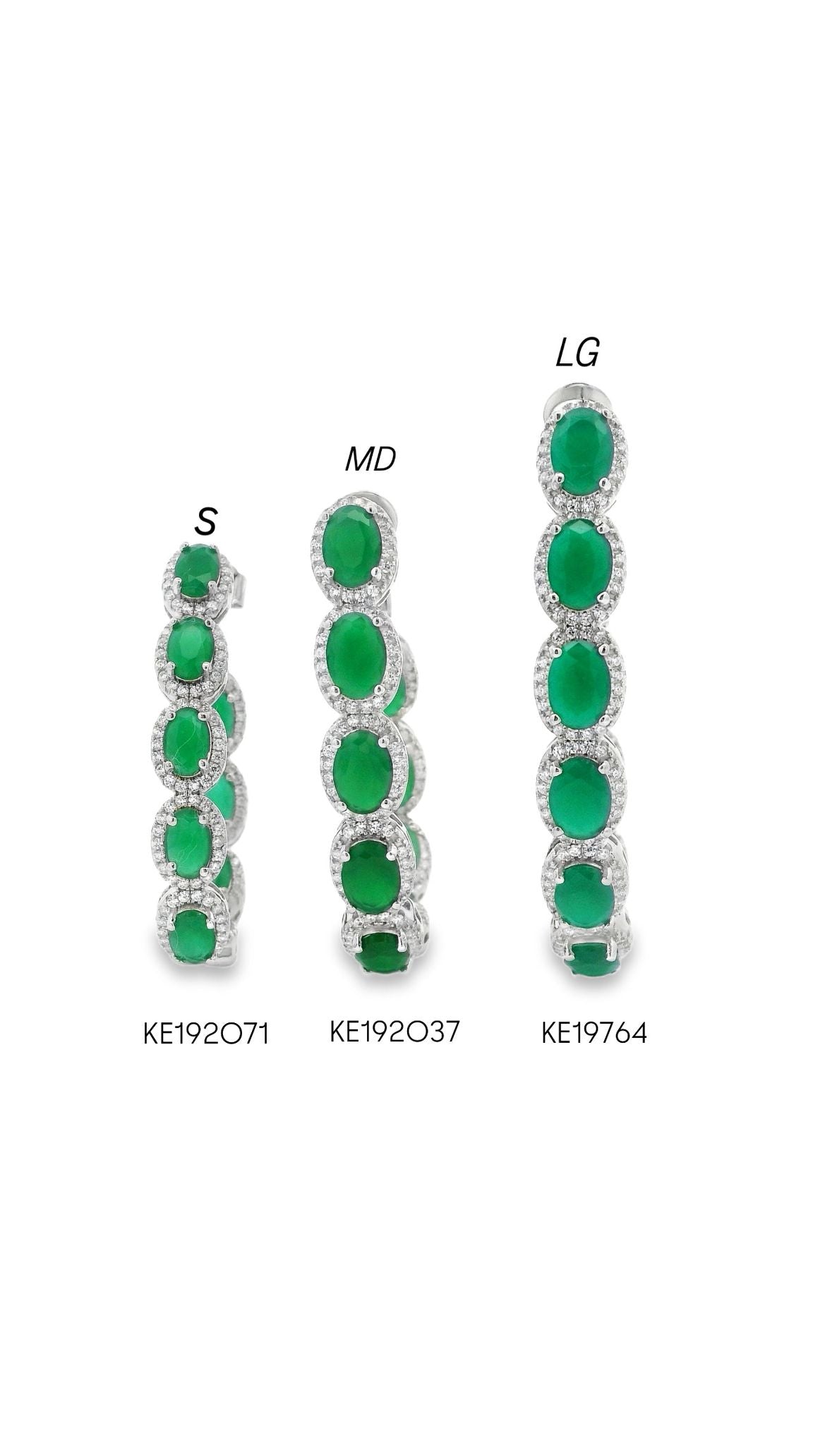 Medium Oval Sheila Hoops - KE192037