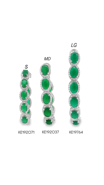 Medium Oval Sheila Hoops - KE192037