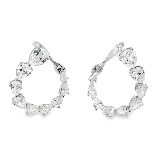 Tear Drop "C" Earrings - KE192034