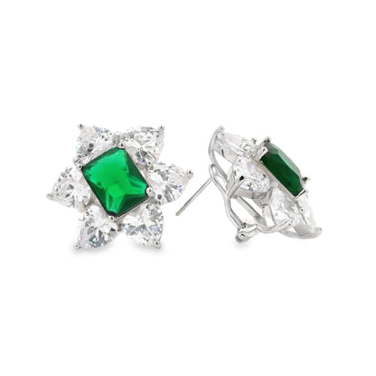 Chunky Flower Omega Earring - KE192016