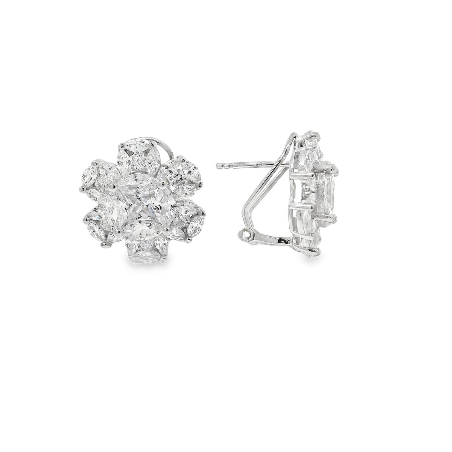 Marquee Cluster Flower Earring - KE192053