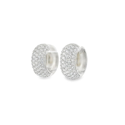 Chunky Diamond CZ Huggie - KE22