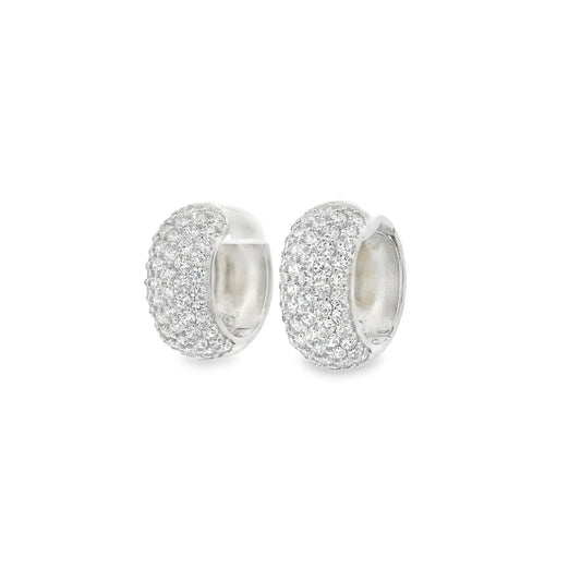 Chunky Diamond CZ Huggie - KE22