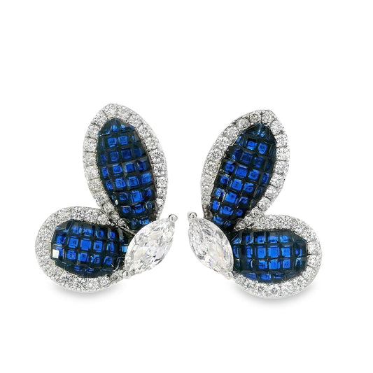 Invisible Set Half Butterfly Earring - AE15845