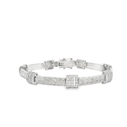 Braided Bar Italian Bracelet - KB33019