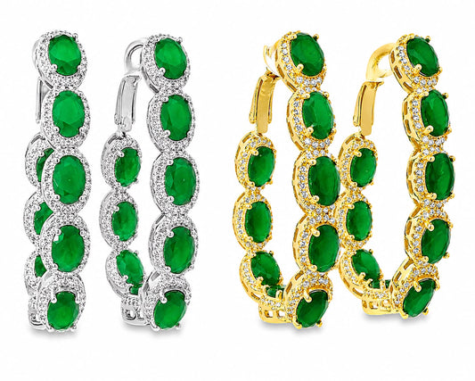 Medium Oval Sheila Hoops - KE192037