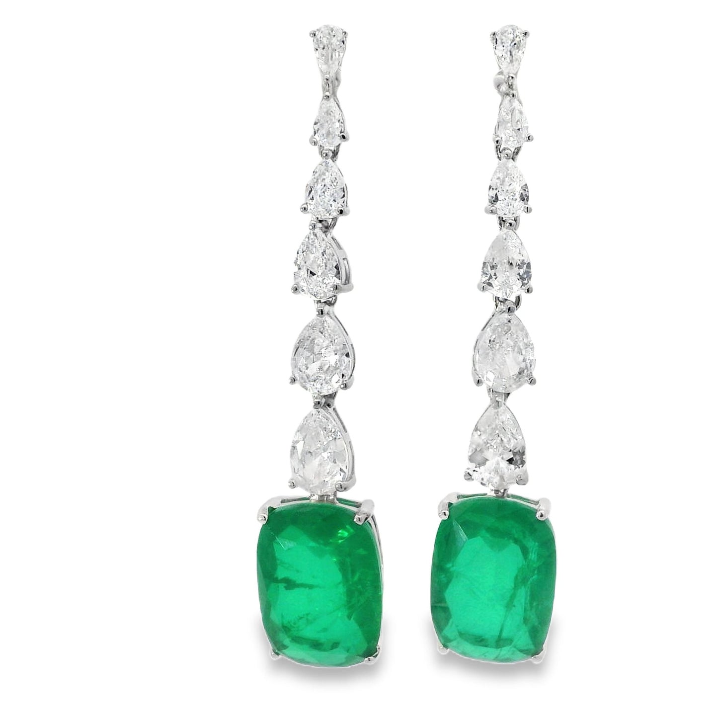 Elegant Blue Tear Drop Earrings - KE191070