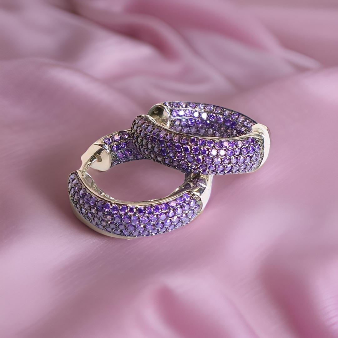 Pave Chunky 1" Hoop - KE19490