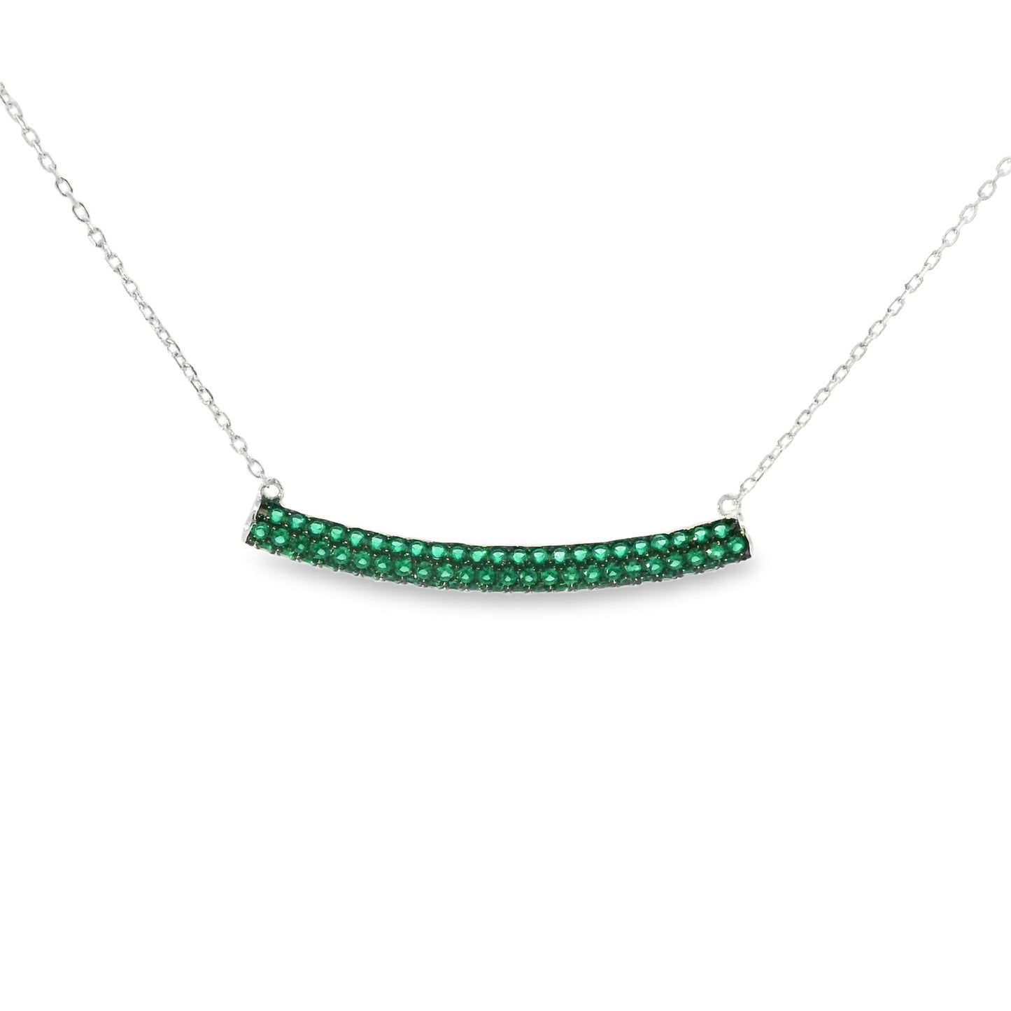 Pave Bar Necklace 15+3" - PGN22159
