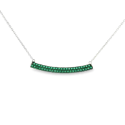 Pave Bar Necklace 15+3" - PGN22159