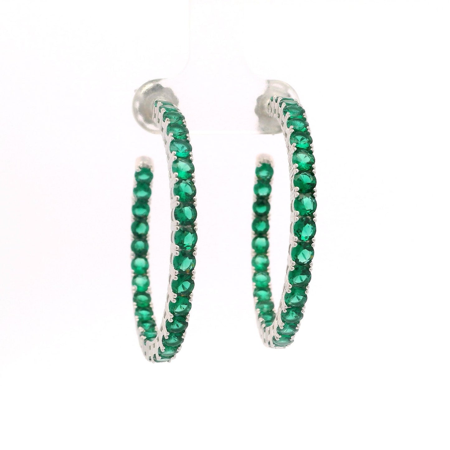 Elegant Color 3MM 1.5" Hoop Earrings - KE191091