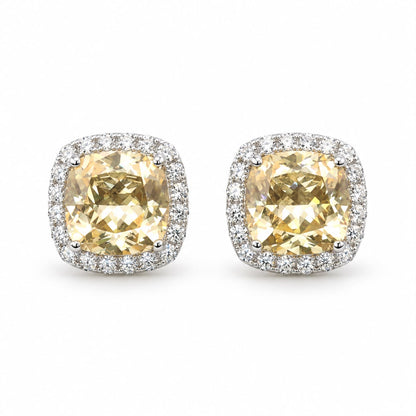 Halo Cushion Stud - KE19867