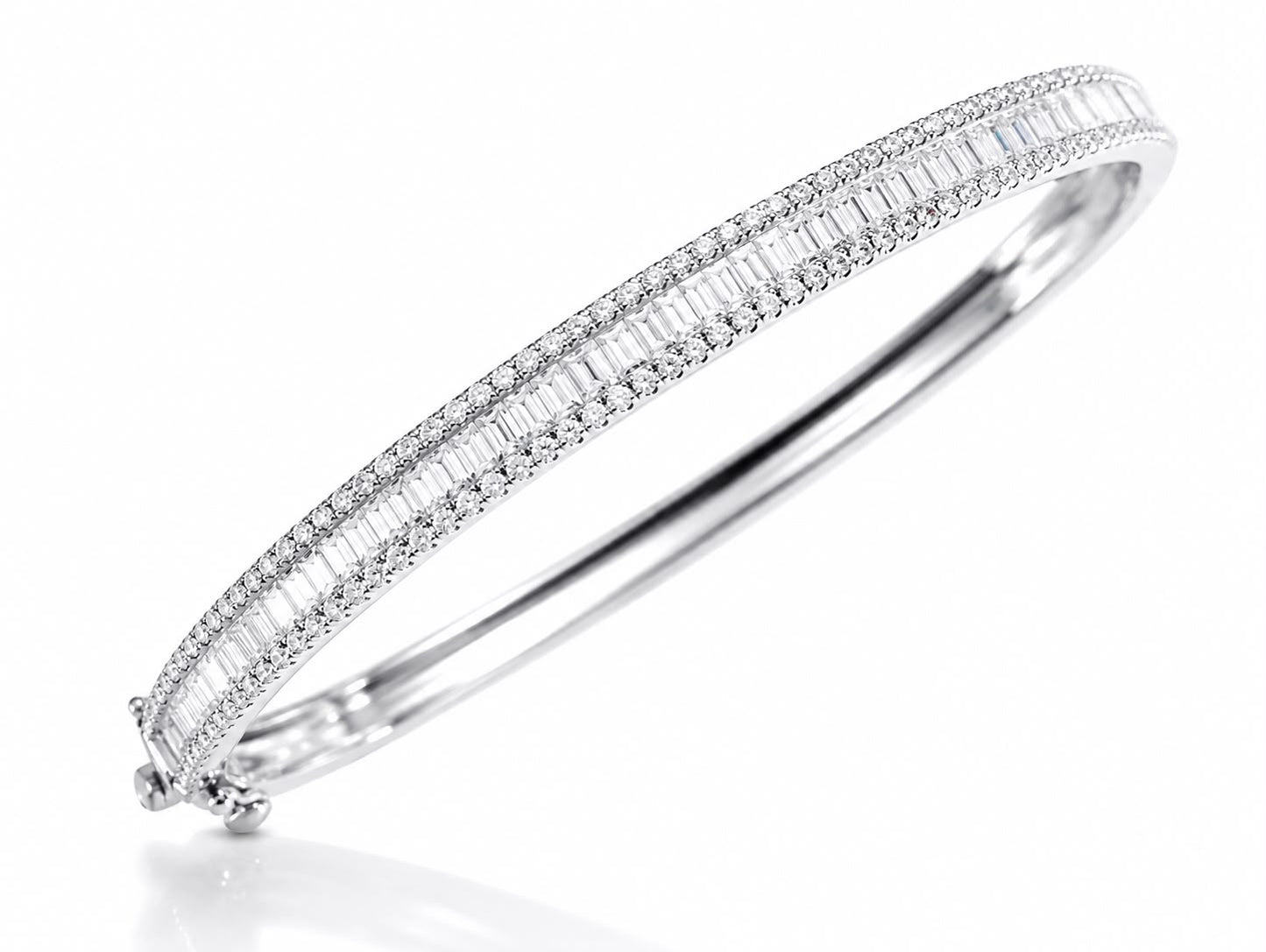 Thin Baguette Bangle - KAN47119