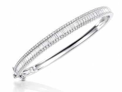 Thin Baguette Bangle - KAN47119