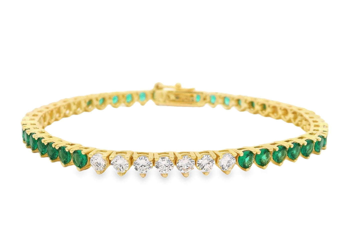 7/7 Pattern 3MM 3prong Tennis Bracelet - KB33064