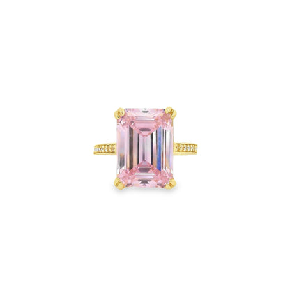 Emerald Cut Pave Band Ring - KR661010