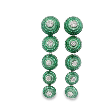 Circle Drops Invisible Set Earring - AE102072