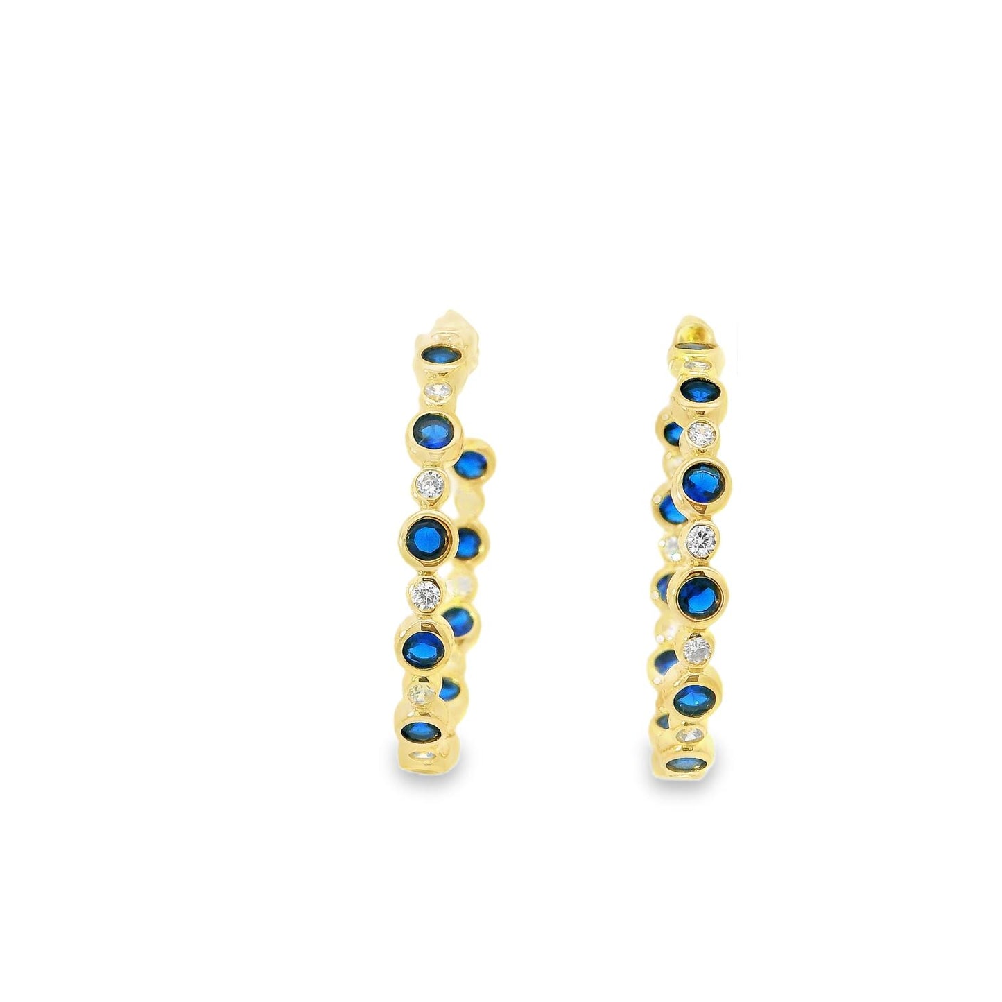 Bezel Bubble Hoops 1.25" - KE192032