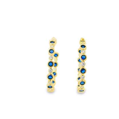 Bezel Bubble Hoops 1.25" - KE192032