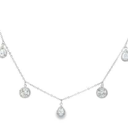 Floating Multi-Shape Dainty Necklace 15+3" - PGN22308