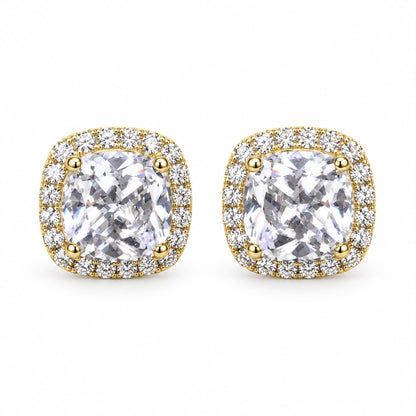 Halo Cushion Stud - KE19867