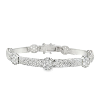 Italian Braided Flower Bracelet - KB33018