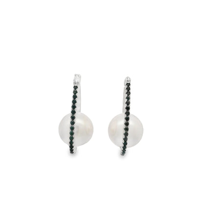 Oval Pearl Hoop Earring - KE19884