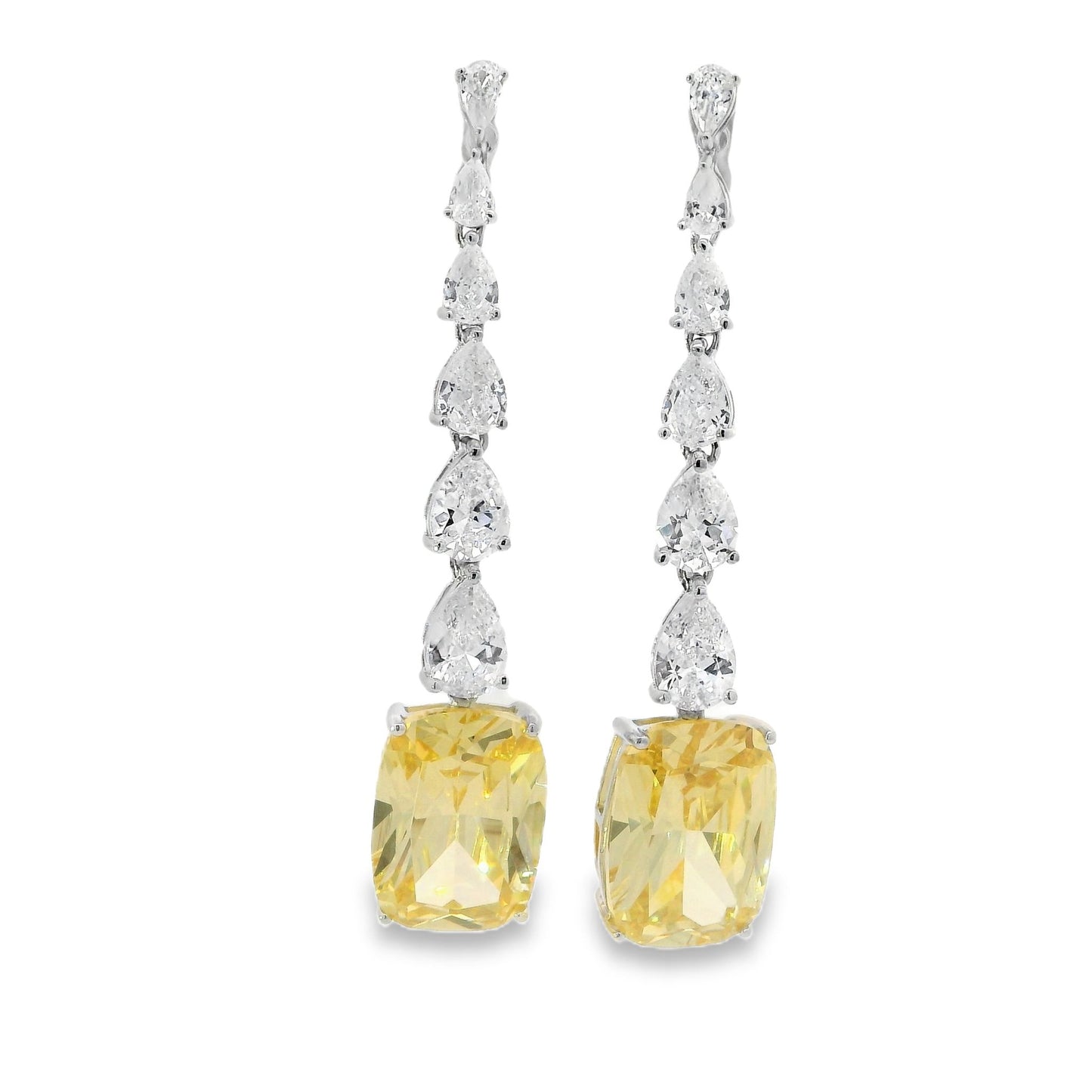 Elegant Blue Tear Drop Earrings - KE191070