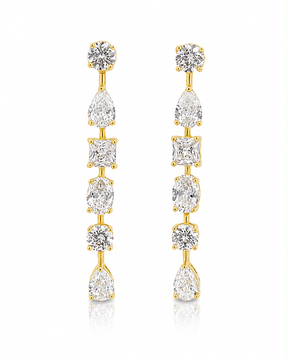 Multi Shape Drop Earring - KE192064