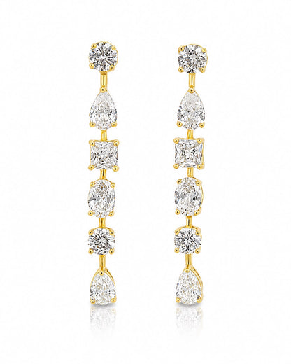 Multi Shape Drop Earring - KE192064