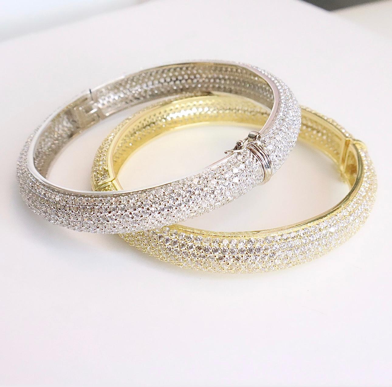 7 Row Pave Eternity Bangle - BAN4206K