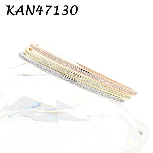 Channel Set 1 Row Bangle - KAN47130
