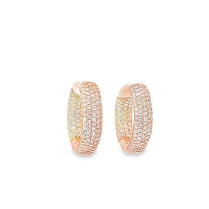 Pave Chunky 1" Hoop - KE19490