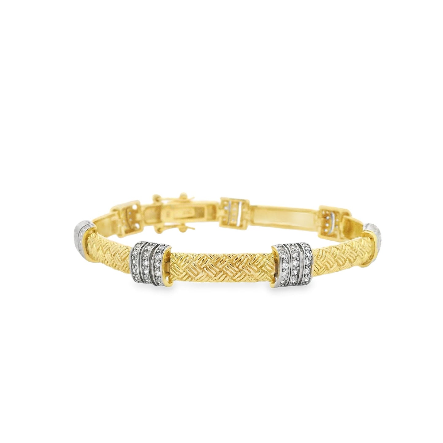 Braided Bar Italian Bracelet - KB33019