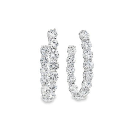 5MM Stone Oval 1.5" Hoop - KE19944